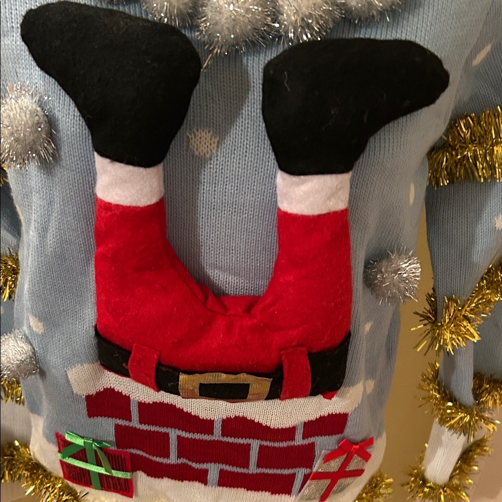 Festive Santa Ugly Christmas Sweater - Picture 2 of 7